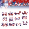 12pcs American Independence Day Glasses American Flag Holiday Glasses for