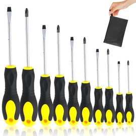 10PCS Juego de Desarmadores-Destornilladores de Precisión Extraíble Profesional Magnética Kit de Herramientas de Reparación para Computadora Móvil Teléfono Inteligente Consola de Juegos