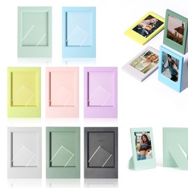 8 PCS Mini Photo Frames, 3 Inch Mini Picture Frames Colorful Small Photo Frames Film Frame Photo for Polaroid Instant Camera Photoes