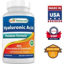 Best Naturals Best Naturals Hyaluronic Acid 100 mg 60 Capsules - Support Healthy Joints and Youthful Skin