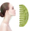TEONEI Jade Head Comb Massage,Natural Jade Stone Head Therapy Massage