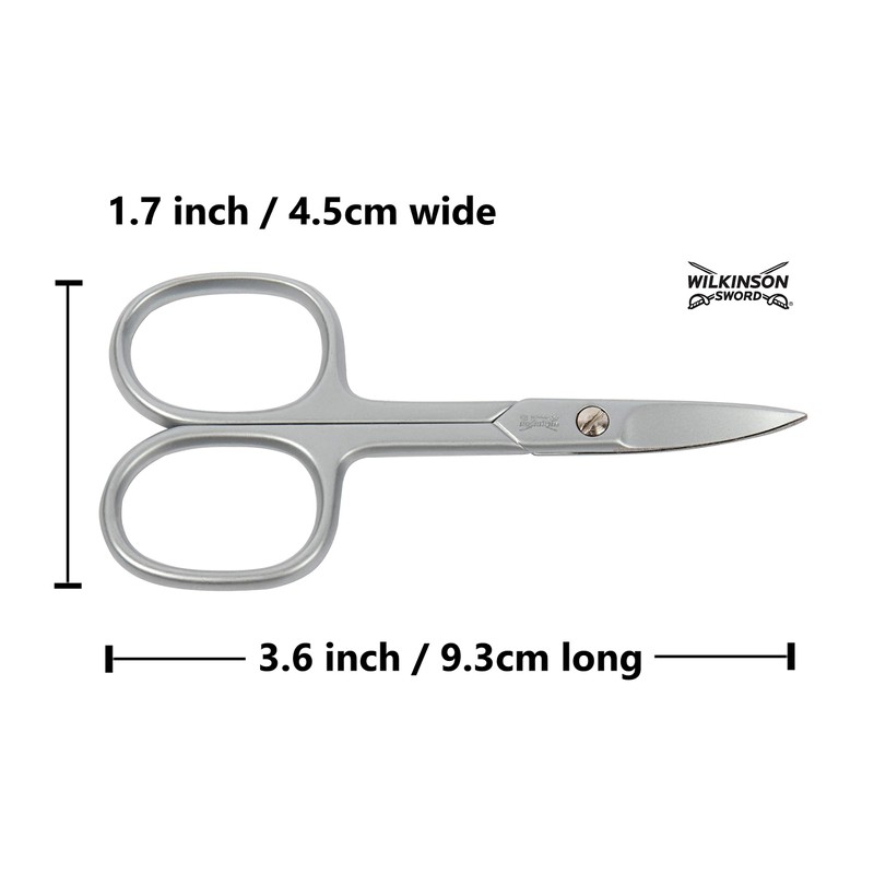 Wilkinson Sword Manicure Scissors Nail Scissors in Matt Chrome, Pack