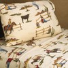 4pc Queen Sheet Set for Wild West Cowboy Bedding Collection