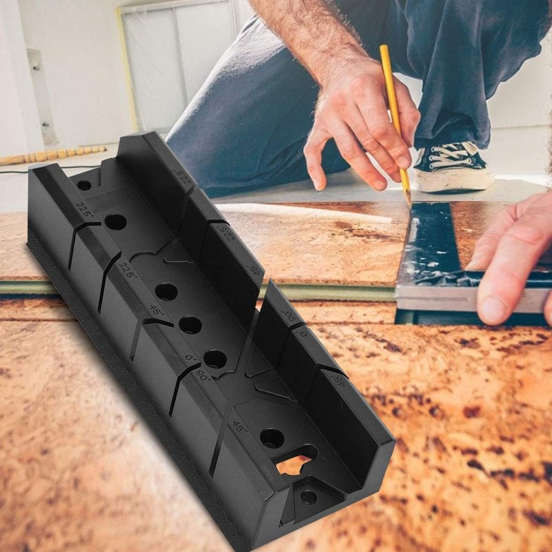 Miter Saw Box, Woodworking Miter Saw Box Cabinet Wood Gypsum