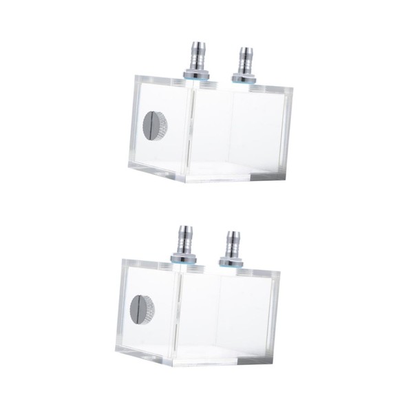 LABRIMP 2pcs Transparent Water Cooling Tank PC Cooling System Water