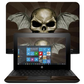 MightySkins Skin Compatible With HP x360 Convertible 11" (2017) wrap cover sticker skins Skeletor