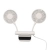 White Desktop Screen Fan with Adjusting Clip 3 Gear 360°