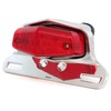 4into1 Lucas Style LED Tail Light Assembly - Chrome w/Red