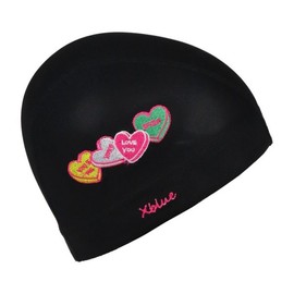 XBLUE XBL-6201-01 U&Me Embroidered Mesh Swim Cap / 엑스블루 XBL-6201-01 유앤미 자수 메쉬 수모