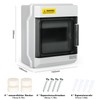 BuyWeek Surface-Mounted Distribution Box 1 Row 6 Modules IP66 Waterproof