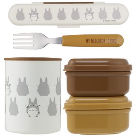 Skater KCLJC6AG-A Antibacterial Thermal Lunch Box, My Neighbor Totoro, Silhouette, Ghibli, 18.2 fl oz (560 ml)