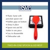 RSVP International Kitchen Cooking Collection Tool Rest, Lid & Spoon,