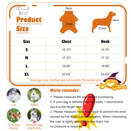 KATOLK Pet Deadly Doll Dog Costume for Dogs and Cat, Pet Hallowen Cosplay Costume with Knife, Funny Scary Dog Clothes Party for Small Medium Large Dogs