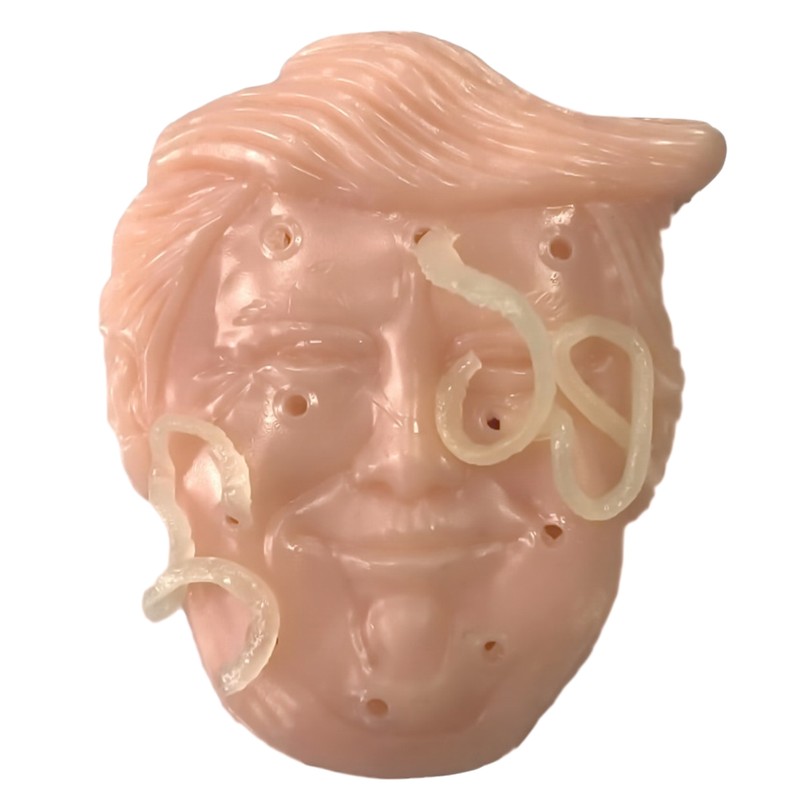 Funny Face Squeeze Acne Toy Peach Pimple Popping Stress Reliever