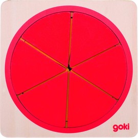 goki 57737 - Schichtenpuzzle Kreis, 21-teilig