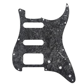 Guitar Anatomy Stratocaster HSS Humbucker Pickguard Scratchplate to Fit Fender Ultra USA MEX - Black Pearl