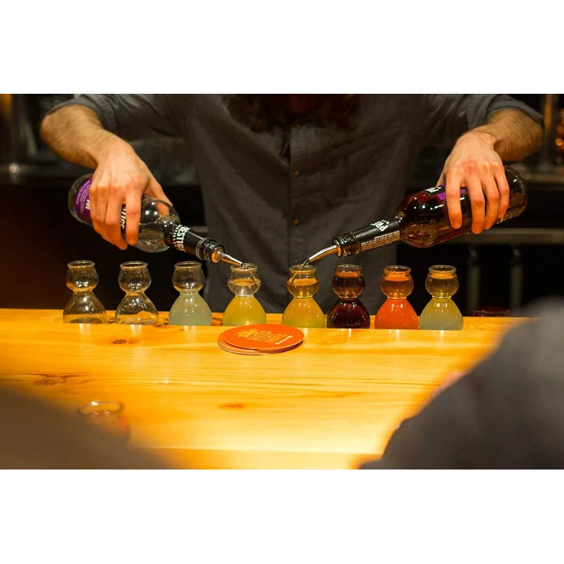 Anchor Hocking QUAFFER Double Bubble Layered Shot Glass Plus Recipe