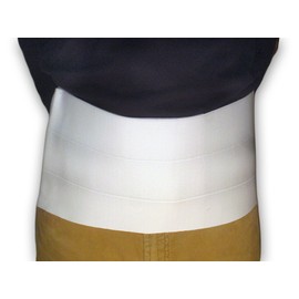 AT Surgical Abdominal Binder, 3 Panels, 9" Wide, White (Medium)