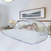 Portable One-Touch Pop-Up Mosquito Net for Bed - Mini Size, Baby & Double Use Blue
