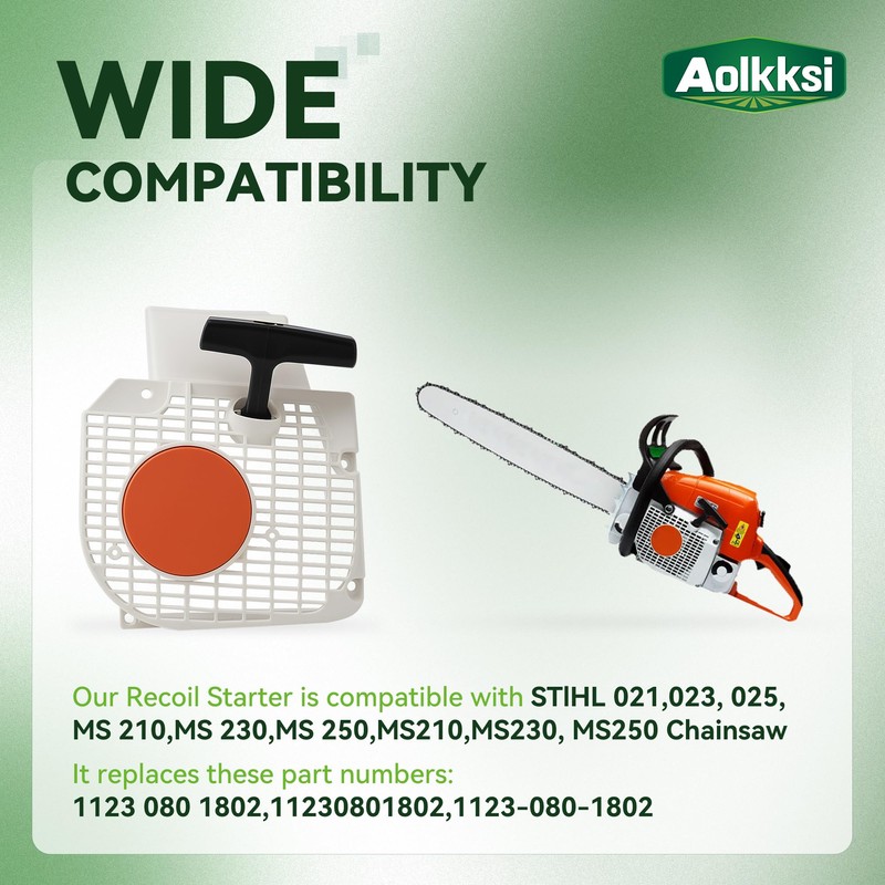 AOLKKSI 1123 080 1802 Recoil Starter Assembly for Stihl 021