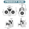 STARVAST 8 Pcs Shower Cubicle Rollers - Zinc Alloy Shower