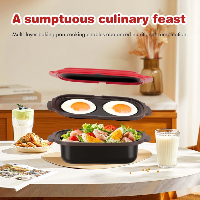 Microwave Egg Cooker & Microwave Grill Pan 3 Pcs with