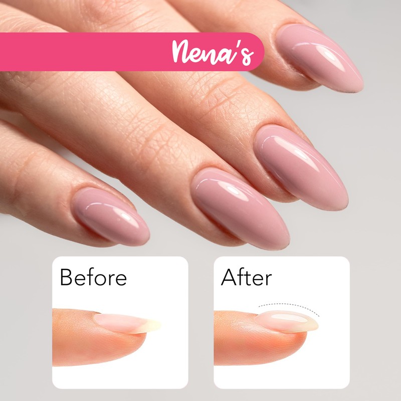 Nena's Rubber Base Coat, 4 fl oz Refill, UV/LED Soak-Off