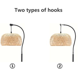 LamYHeng 77“Height Floor Stand Hook for Light Lamp,3.65lb Sturdy Base,Adjustable Pole,Floor Metal Stand Holder Compatible with Pendant Light,Hanging Lamp