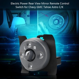 Interruptor de control de espejo eléctrico - Interruptor de control de espejo de puerta lateral del conductor delantero para Tahoe Astro C/K 15009690