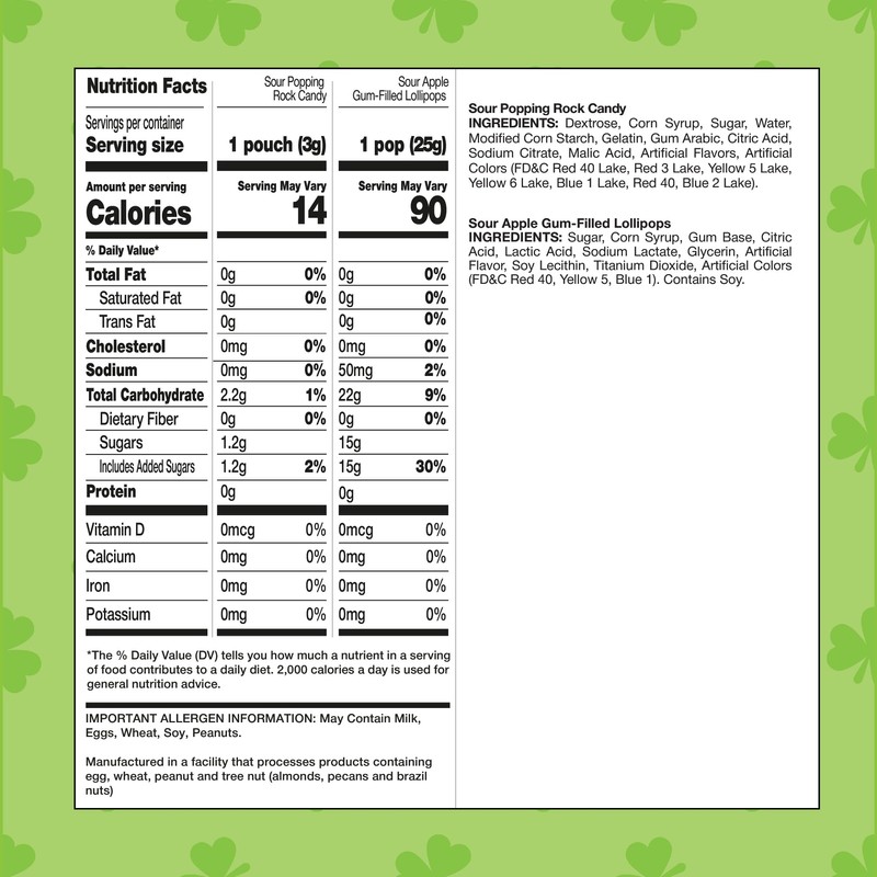 St. Patrick's Day Green Candy Mix - 4 Pound Bulk