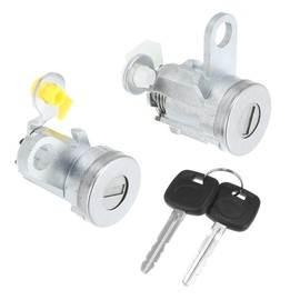 X AUTOHAUX 1 Pair Door Lock Cylinder Set Kit with 2 Keys for Toyota Tacoma 1995-2004 DL-107 DL108R Front Driver and Passenger Side Door Lock Set Tumbler with Key 6905135070 6905235070 LH RH