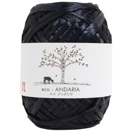 Hamanaka Eco Andalia 0200 Craft Medium Thick Col.30 Black 1.4 oz (40 g) Approx. 26.4 ft (80 m)