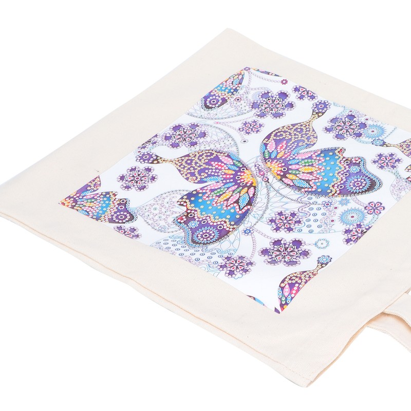 DIY Diamond Painting Shopping Bag Rhinestones Painting Tote Bag with