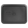 Pyrex 7210-PC Rectangle 3 Cup Charcoal Grey Storage Lid for