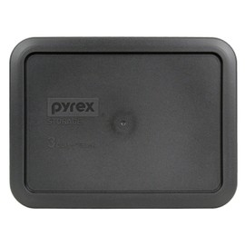 Pyrex 7210-PC Rectangle 3 Cup Charcoal Grey Storage Lid for Glass Dish