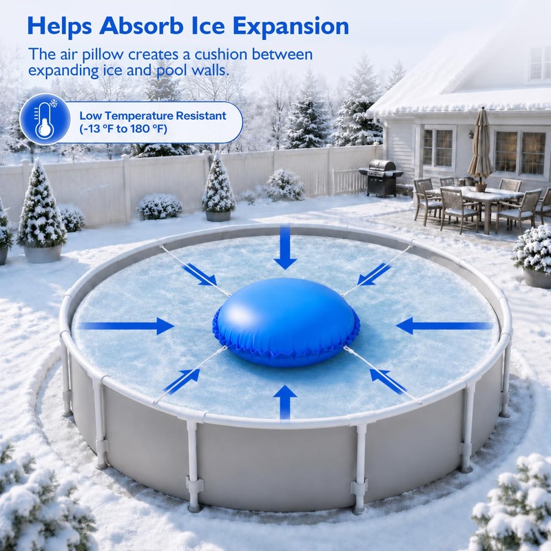 4 x 4 FT Pool Pillows for Above Ground Pools