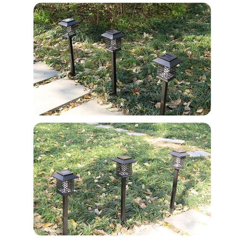 Solar Powered Light Waterproof Mosquito Killer Lamp for Courtyard Garden