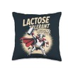 Cow Funny Milk Lovers Lactose Tolerant Throw Pillow