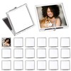 Frinnovan 18 Pack Sublimation Blanks Pocket Mirror Cosmetic Compact Travel