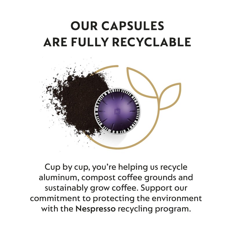 Nespresso Capsules Vertuo, Espresso Variety Pack, Medium and Dark Roast