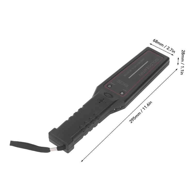Handheld Metal Detector Portable Vibration Buzzer Security Detection Alarm with