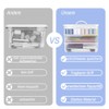 Exquilnova 2PCS 3 Tier Clear Pencil Case,Stackable Pencil Box with