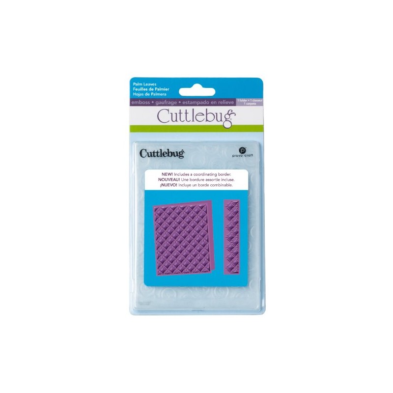 Cricut Cuttlebug - Embossing Folder - 5" x 12" Palm