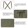 sourcing map Canvas Chef Aprons 78x68cm Adjustable Strap Cross Back