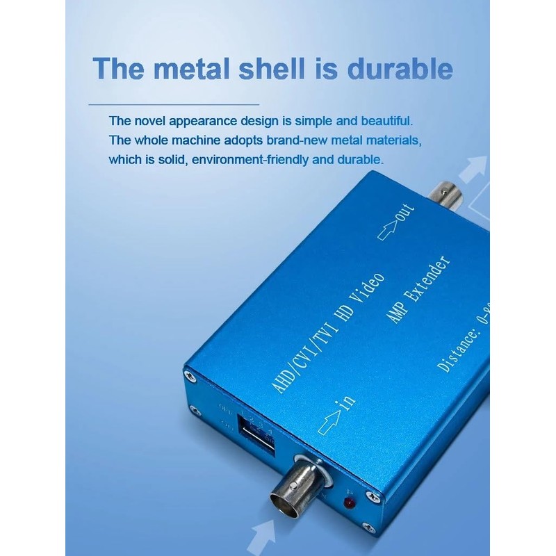 Coaxial Cable AHD/TVI/CVI/CVBS 1080P Video Amplifier Extends for CCTV Camera