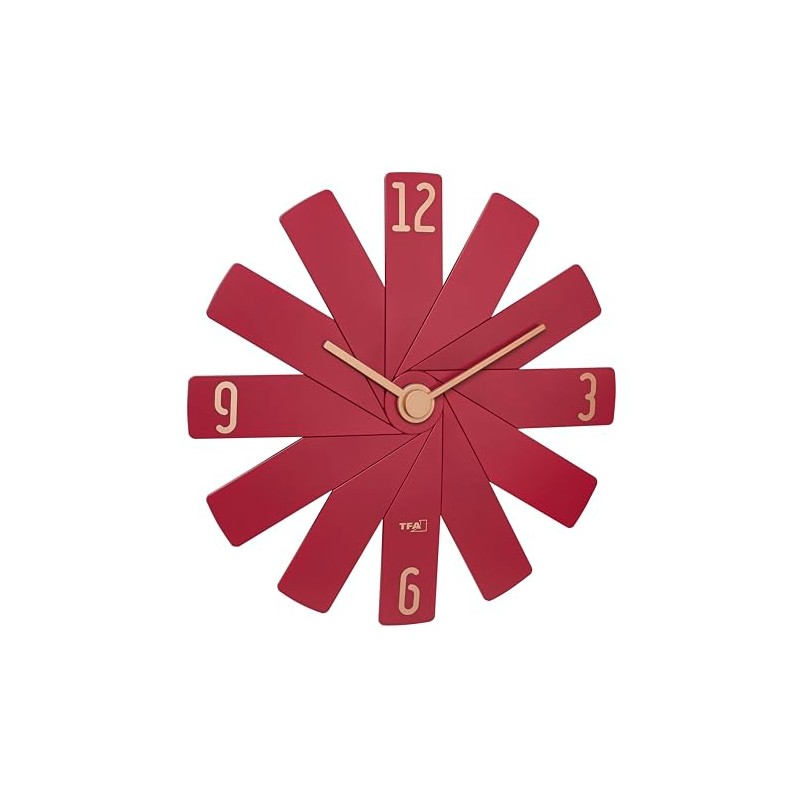 TFA Dostmann 60.3020.05 Designer Wall Clock in The Box Silent