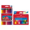 FABER-CASTELL 205030 School Set of 24 Wax Crayons and Case