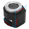 30X Magnifier Optical Glass Lens Magnifier Scale Full Metal LED