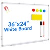 36x24 Inch Magnetic Whiteboard for Wall – Dry Erase White