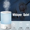 MegaWise Cool Mist Humidifiers, 3.5L Top Refill Ultrosonic humidifier for